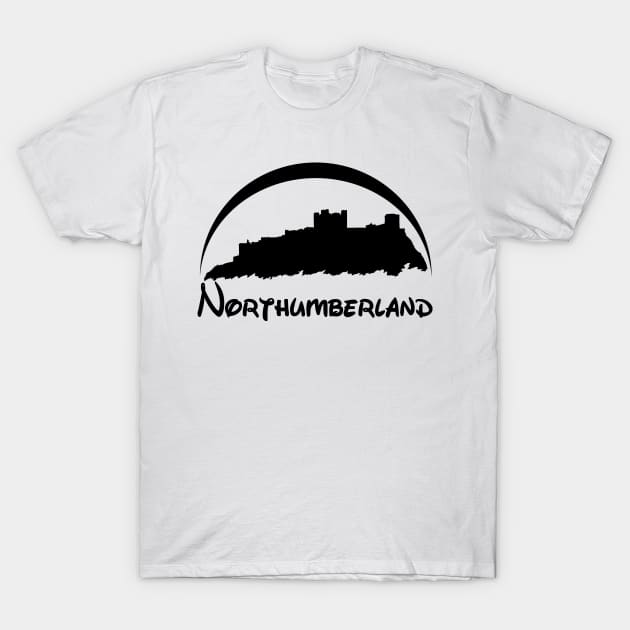 Northumberland (Black Logo) T-Shirt by Ragetroll
